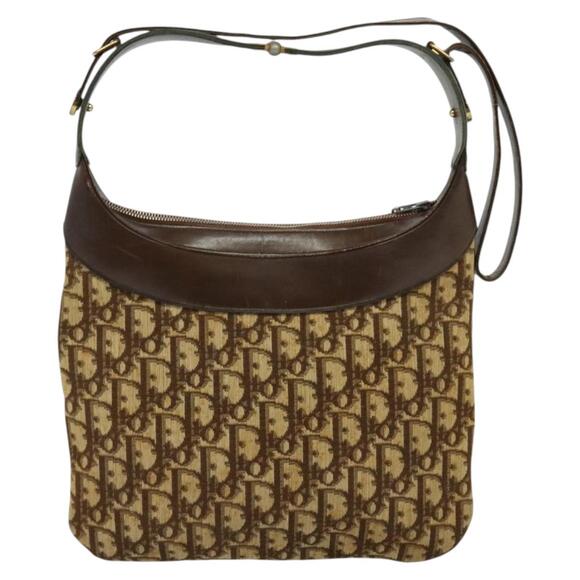 DIOR Trotter Canvas Shoulder Bag Brown - Picture 3 of 12